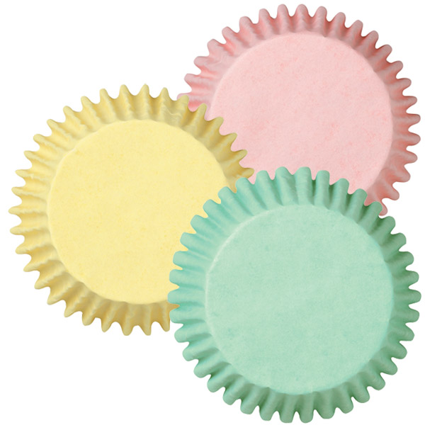 Assorted Pastel Mini Baking Cups
