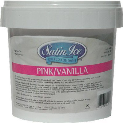 Satin Ice Fondant - Pink/Vanilla 2 lb. Tub
