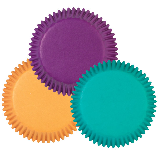 Teal Jewel Colors Baking Cups