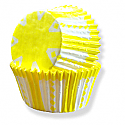 Yellow Carnival Print Baking cups
