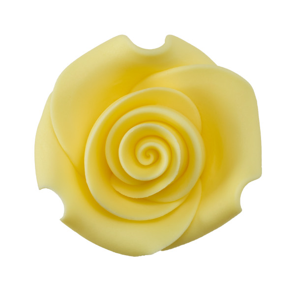 Sugar Soft Roses - Medium Yellow - 1.5&quot;