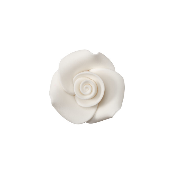 Sugar Soft Roses - Small White - 1&quot;