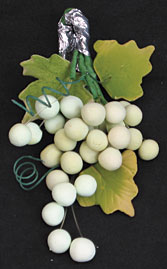 Grape Clusters w/leaves - Green - 3.5&quot;