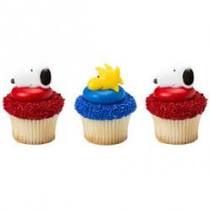 Tweety and Snoopy Cupcake Rings