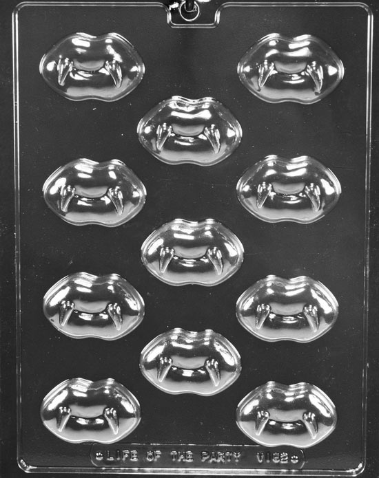Lips with Fangs Chocolate Mold - 2 1/8&quot;