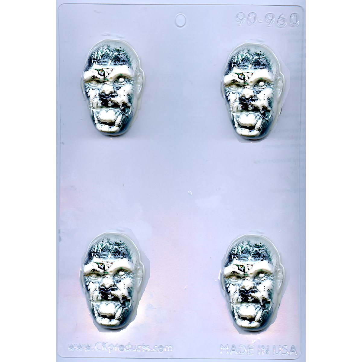 Zombie Head Chocolate Mold - 3&quot; - Limited Supply