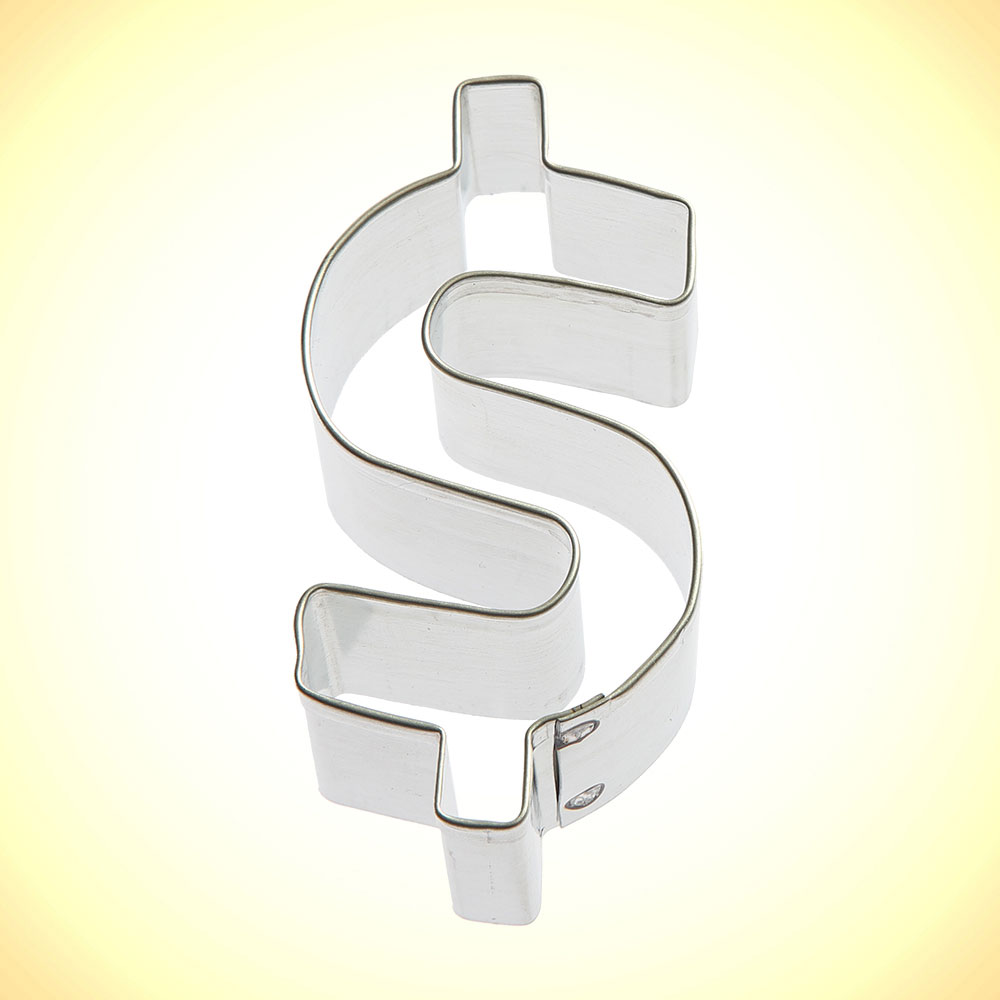 Dollar Sign Cookie Cutter - 3&quot;