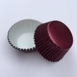 GD Foil Mini Baking Cups - Burgundy