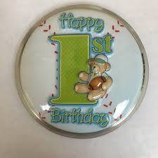 Novelty Clearance - Happy 1st Birthday Layon Cake Topper