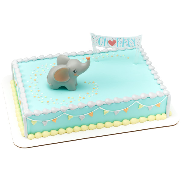 Oh Baby Elephant Cake Topper