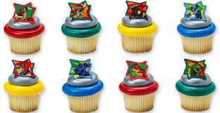 Power Rangers Charge Cupcake Rings