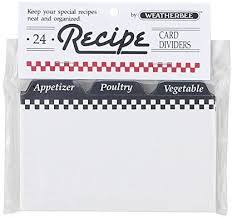 Miscellaneous Clearance - Recipe Card Dividers