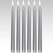 12&quot; Silver - Premium Hand Dipped Candles 