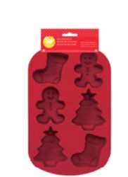 Stocking/Gingerbread Boy/Tree Mold - 6 cavity 