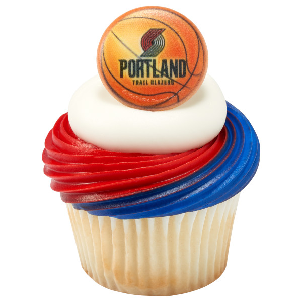 NBA Portland Trailblazers Basketball Cupcake Rings