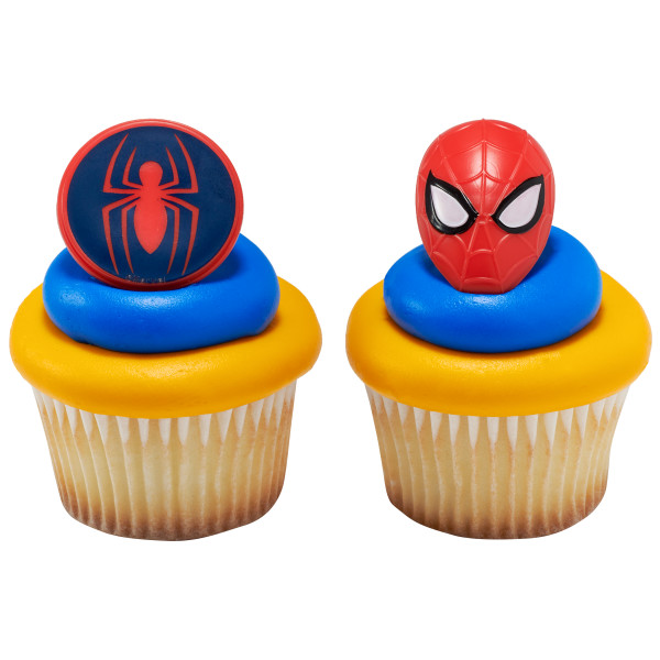 Spiderman Cupcake Rings