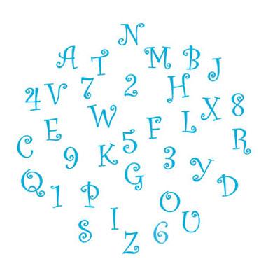 FMM Funky Alphabet Set and Numbers - Upper Case Tappit 