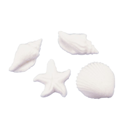 Seashells and Starfish Assortment Sugar Decorations