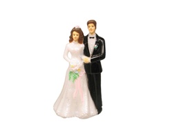 Bride and Groom Cake Topper - 5&quot;
