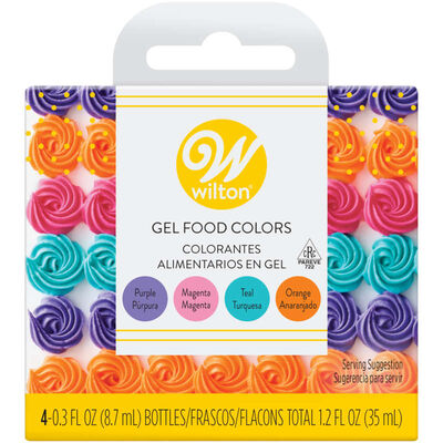 Gel Food Colors - Neon 4 Color Set