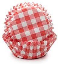 Red Gingham Baking Cups