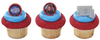 Thor Dark World Cupcake Rings
