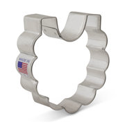 Baby Bib Cookie Cutter (Scalloped Edge) - 3&quot;