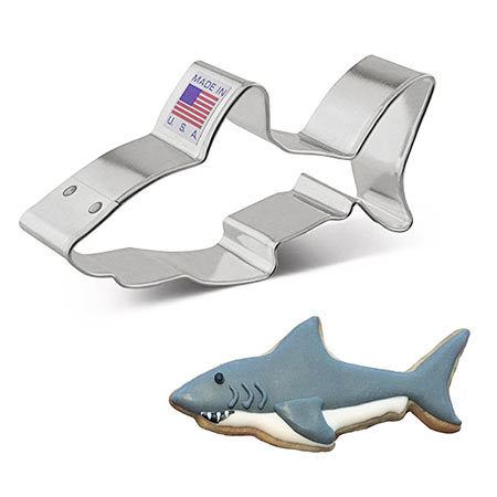White Shark Cookie Cutter - 4&quot;
