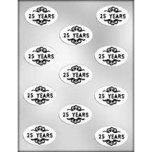 Oval Mint 25 years Chocolate Mold - Limited Supply