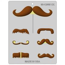 Mustache Styles Assortment Chocolate Mold - 2 1/2&quot; to 6&quot;