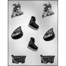 Hockey Assortment Chocolate Mold - 1 1/2&quot; to 1 3/4&quot;