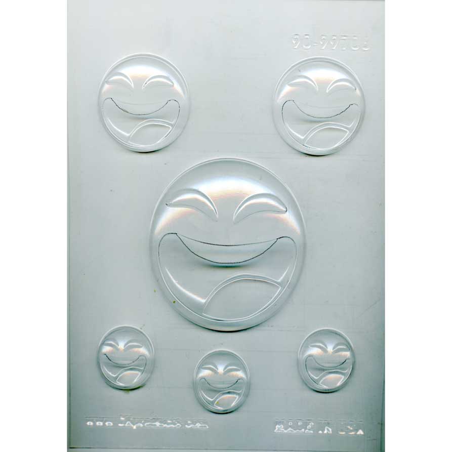 LOL Emoji Chocolate Mold - 1 1/4&quot; to 3 1/2&quot;