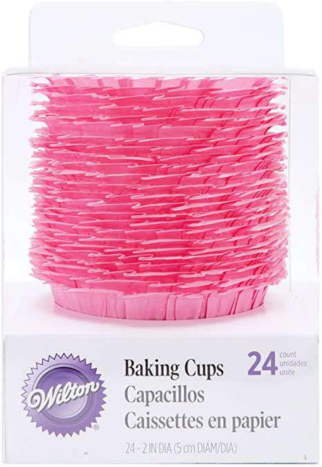 Pink Ruffle Baking Cups