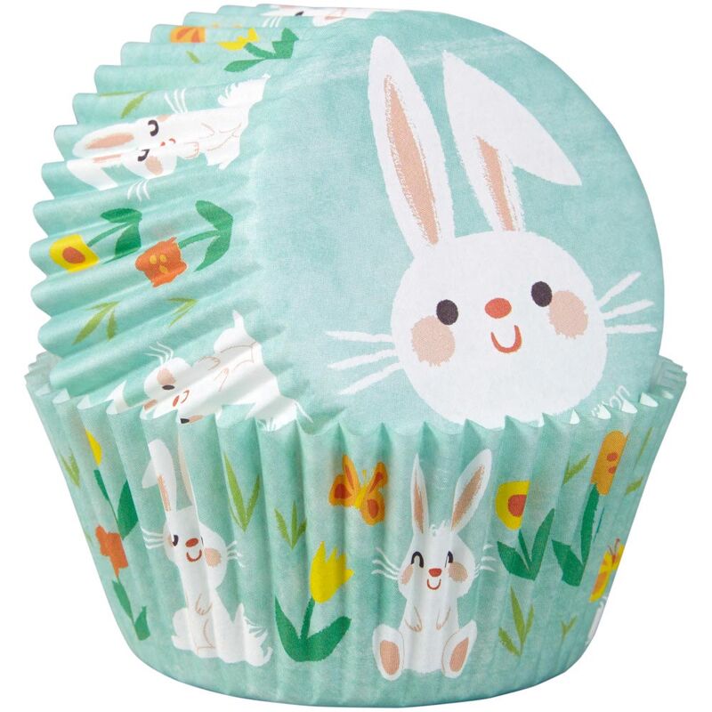 Easter - White Bunny Baking Cups