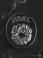 Noel With Wreath Chocolate Mold - 5 3/4&quot;