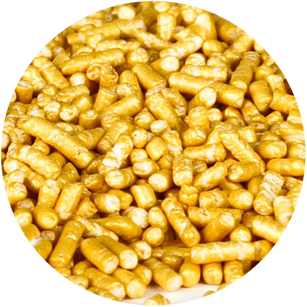 Special Order Item - Shimmering Gold Jimmies - 10 LB 