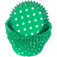 Green Polka Dot Standard Baking Cup