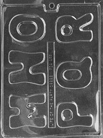 Letters M, N, O, P, Q, R Chocolate Molds - 2 3/4&quot;