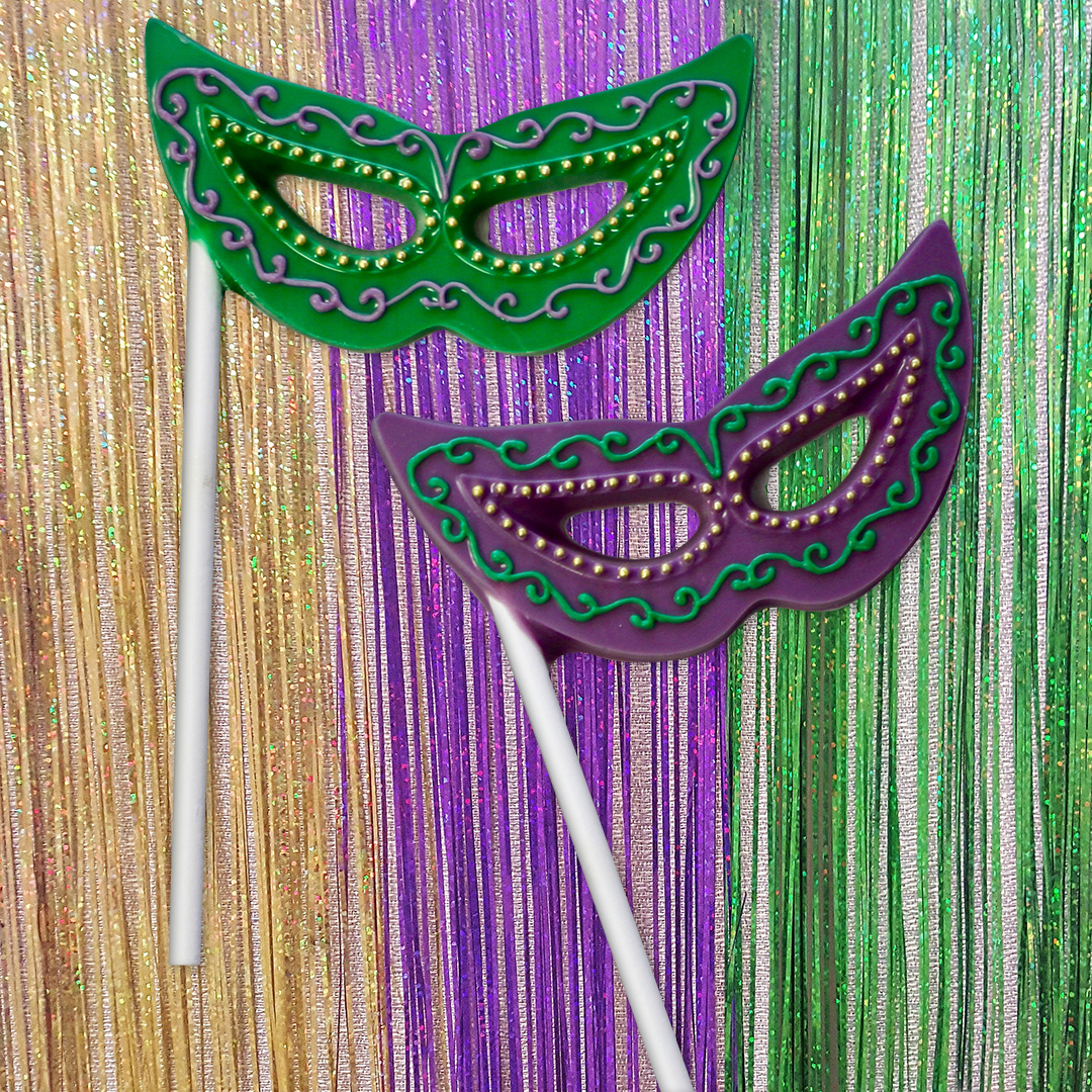 Mardi Gras Mask Chocolate Mold - 4 1/2&quot;