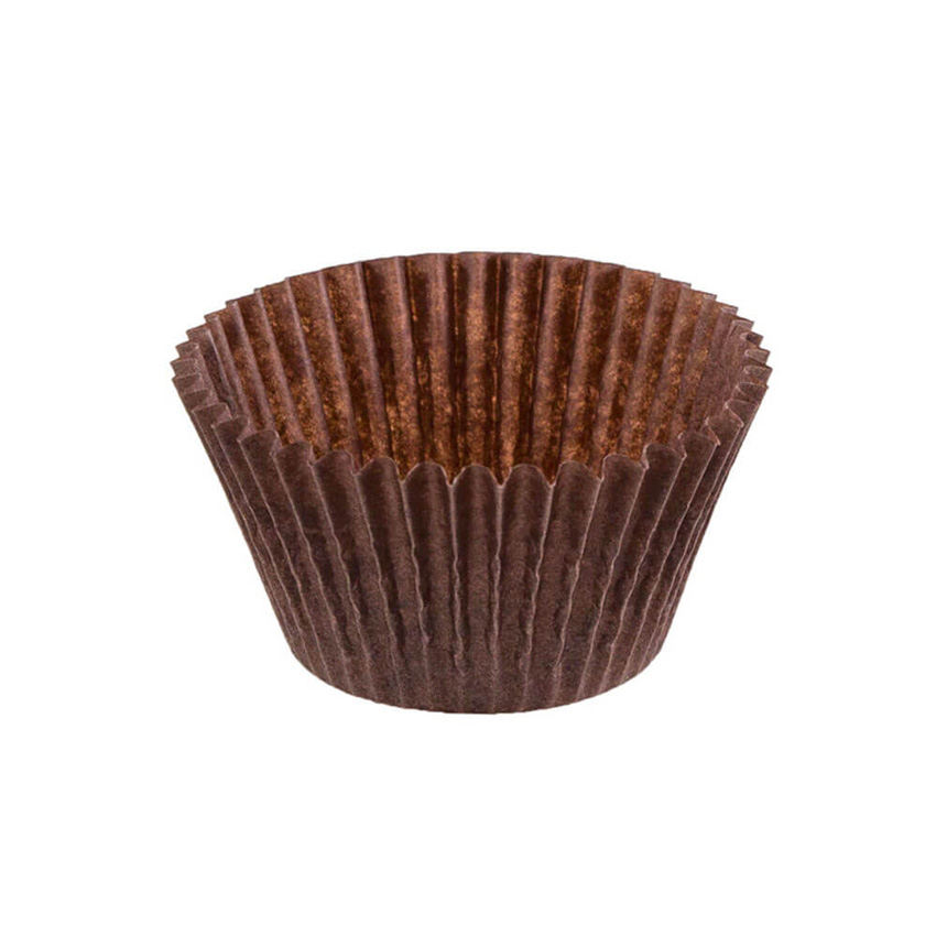 Bulk Item - Little Brown Baking Cups - 1 1/2&quot; x 1&quot; - Full Sleeve