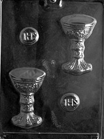 Host / Chalice Chocolate Mold - 4 1/4&quot;