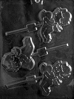 Cupid with Heart Sucker Chocolate Mold - 3&quot;