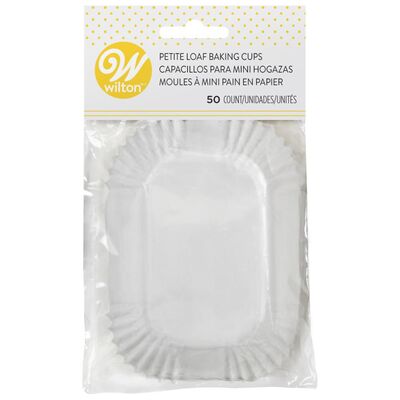 Wilton White Petite Loaf Baking Cups