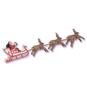 Santa Sleigh w/ Reindeer