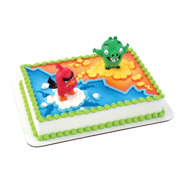 Angry Birds (Red Bird and Bad Piggy) Cake Topper - Limited Supply