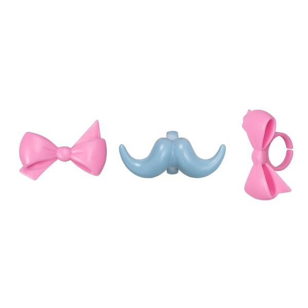 Bow and Mustache Rings
