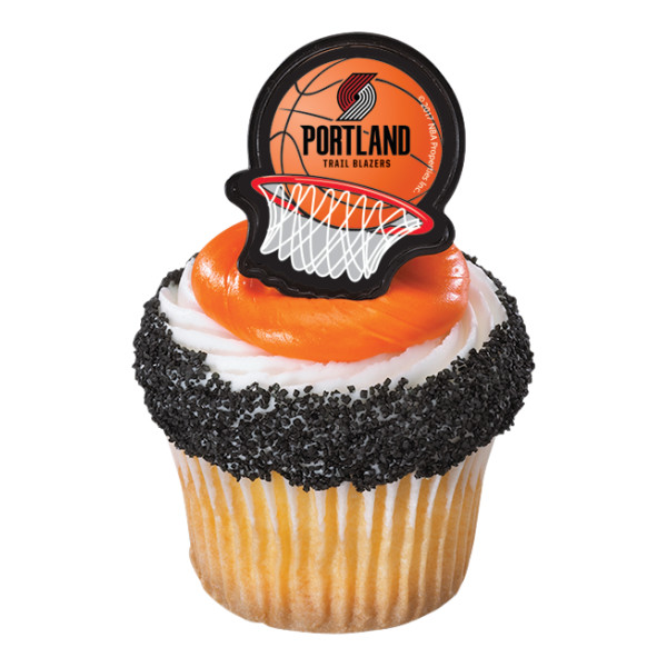NBA Portland Trailblazers Cupcake Rings