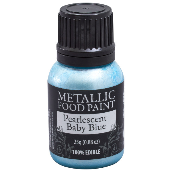 Metallic Food Paint - Pearlescent Baby Blue