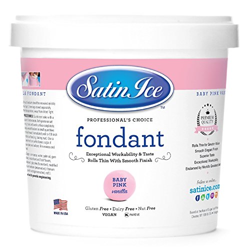 Satin Ice Fondant - Baby Pink/Vanilla 2 lb. Tub