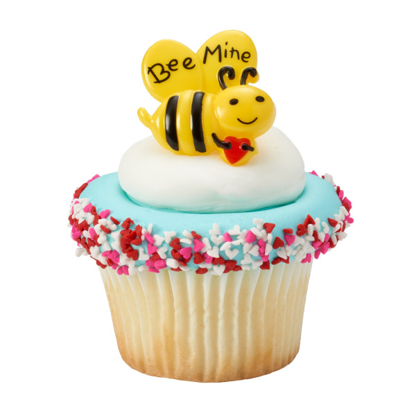 Bee mine cupcake rings 